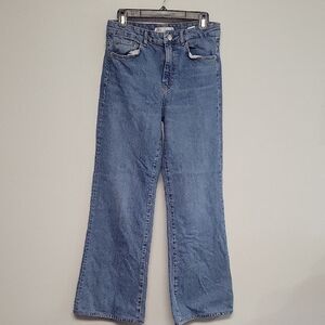 Zara Blue Flare Women's Jeans